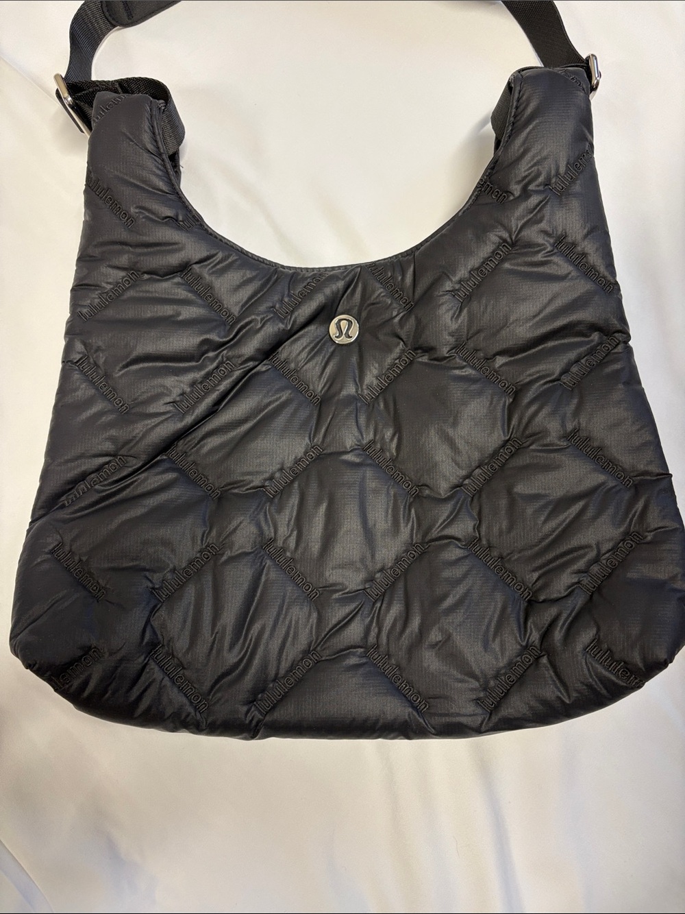 lululemon Black Quilted Nylon Shoulder Tote - Picture 3 of 5